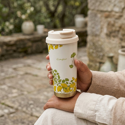 Mug Thermos Inox Botanical – Tasse Café Isotherme Design Floral | Oxford City