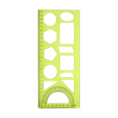 Gabarit Géométrique ARK – Règle Multifonction avec Rapporteur et Formes - Librairie Oxford City