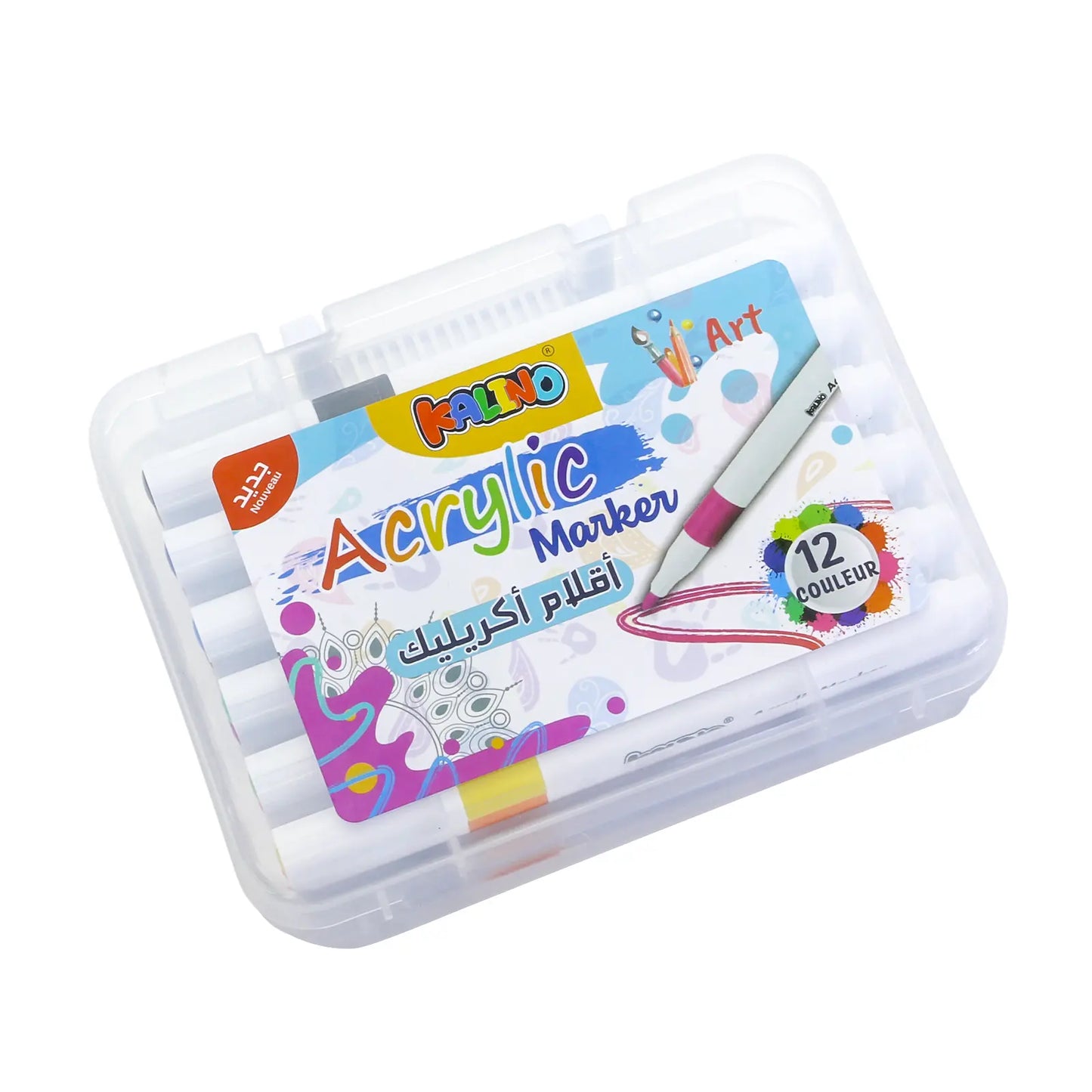 Set de 12 Marqueurs Acryliques Kaino Art Series – Acrylic Marker Pen - Librairie Oxford City