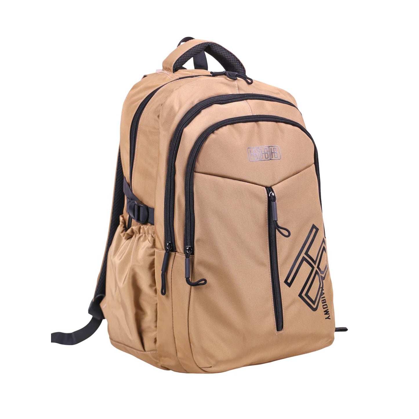 Midway Sac à Dos Scolaire Grand Format — Beige & Noir