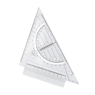 Équerre Rapporteur Multifonction – Règle de Géométrie en Plastique Transparent - Librairie Oxford City