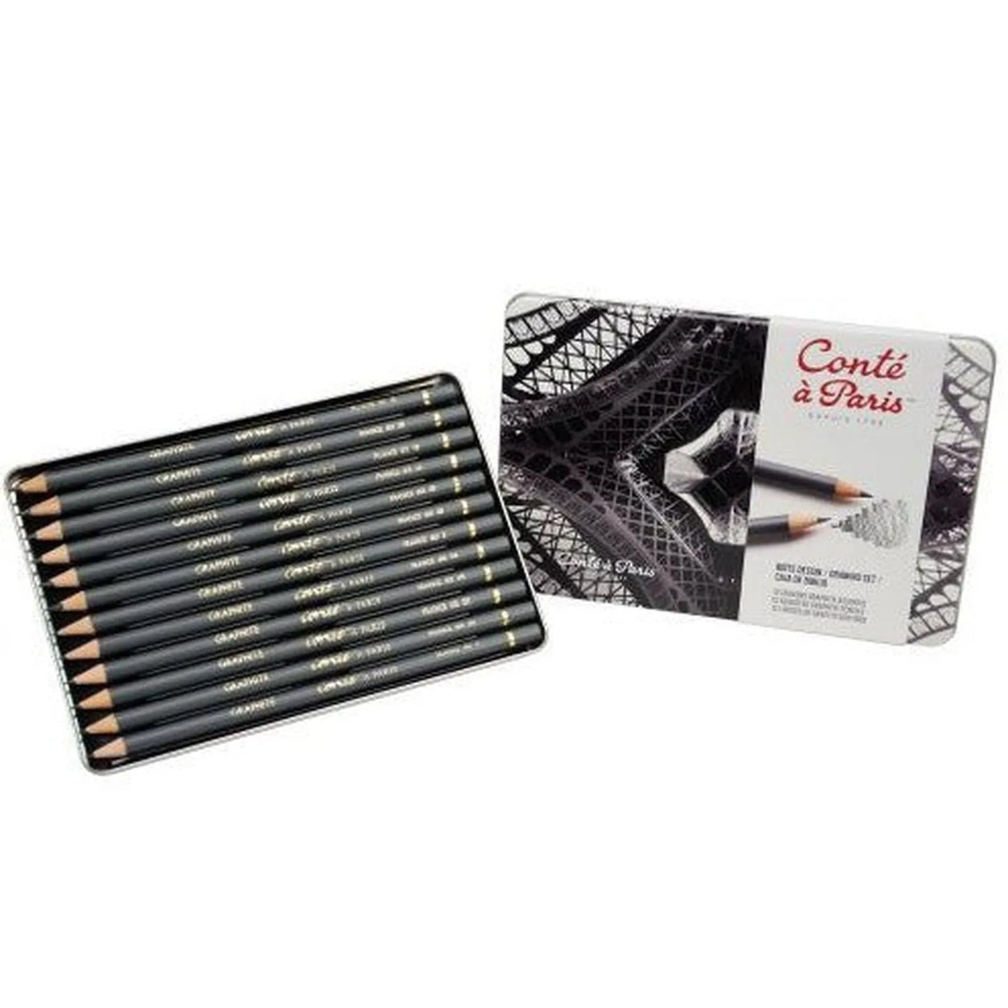 12 crayons graphite Conté à Paris - Librairie Oxford City