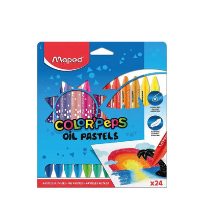 18 Crayons pastel à huile - Librairie Oxford City