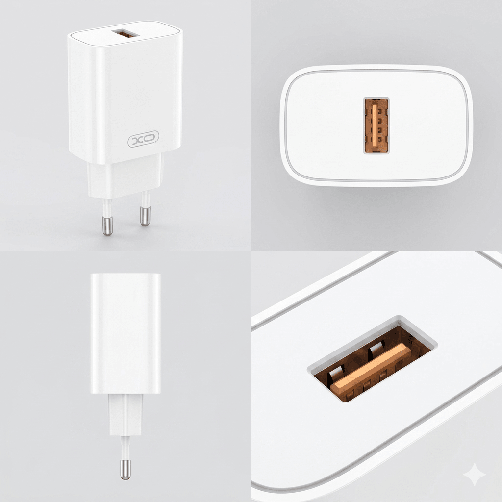 XO L103 - Chargeur Rapide 18W avec Câble USB - C - Librairie Oxford City