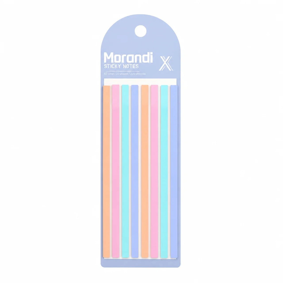 Morandi - Bloc de Sticky Notes 10 Couleurs — 200 Feuilles - Librairie Oxford City