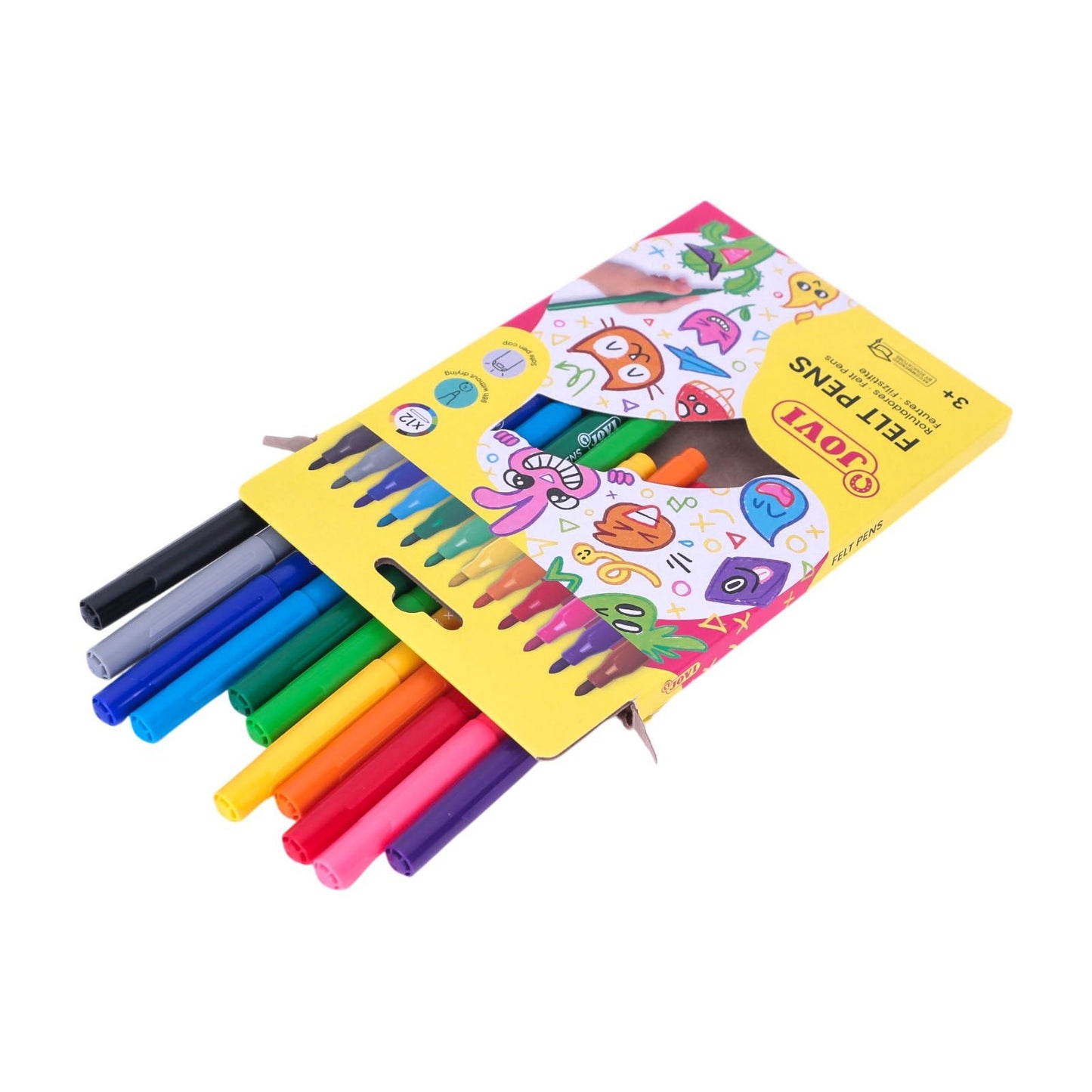 Jovi - Pochette de 12 Feutres Colorés 1612 - Librairie Oxford City