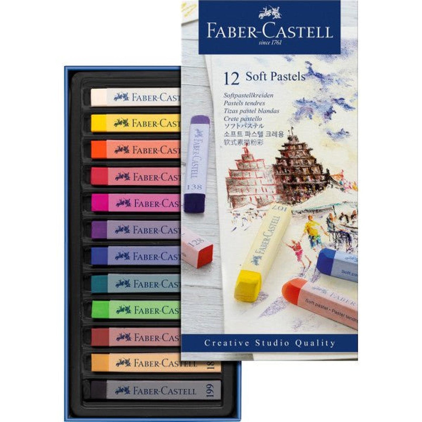 Set de 12 Pastels Tendres – Faber - Castell - Librairie Oxford City