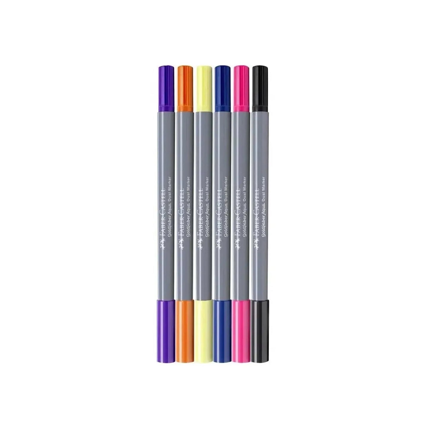 Set de 6 Feutres Aquarellables Goldfaber Aqua Double Pointe – Fantasy – Faber - Castell - Librairie Oxford City