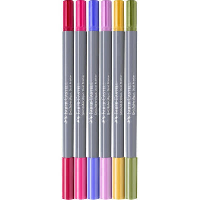 Set de 6 Feutres Aquarellables Goldfaber Aqua Double Pointe – Flowers – Faber - Castell - Librairie Oxford City