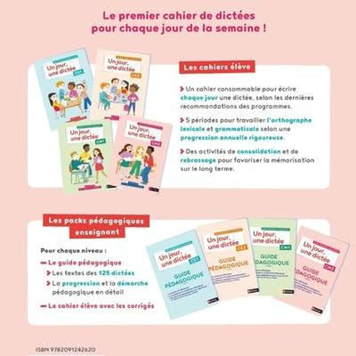Un jour, une dictée CM2 - Cahier élève Hardcover – June 23, 2021 - Librairie Oxford City