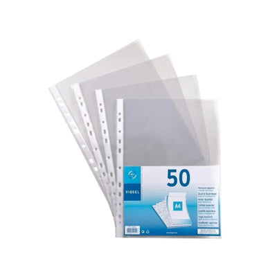 50 pochettes perforées transparentes A4 - Librairie Oxford City
