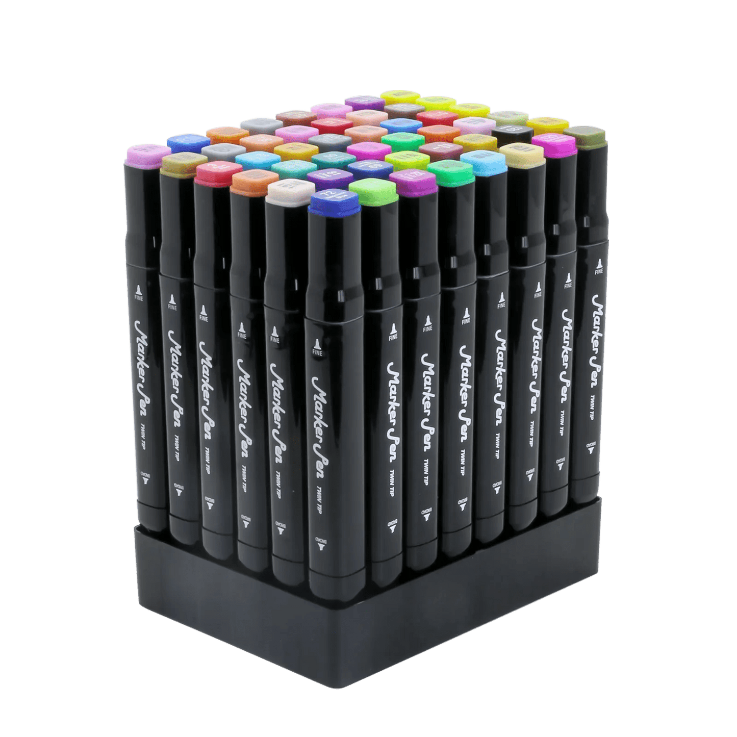 Set de 48 Marqueurs à Double Pointe Kaino – Art Marker Pen - Librairie Oxford City