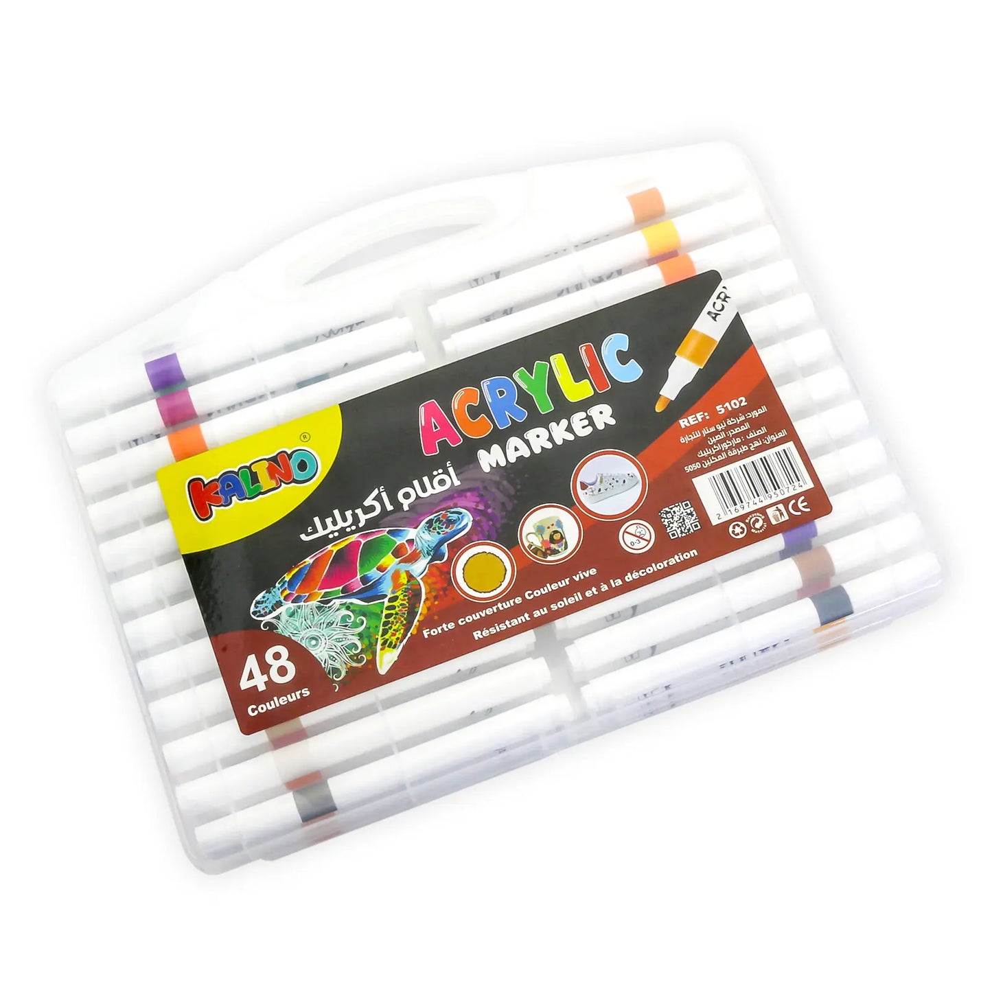 Set de 48 Marqueurs Acryliques Kaino – Acrylic Marker Pen - Librairie Oxford City