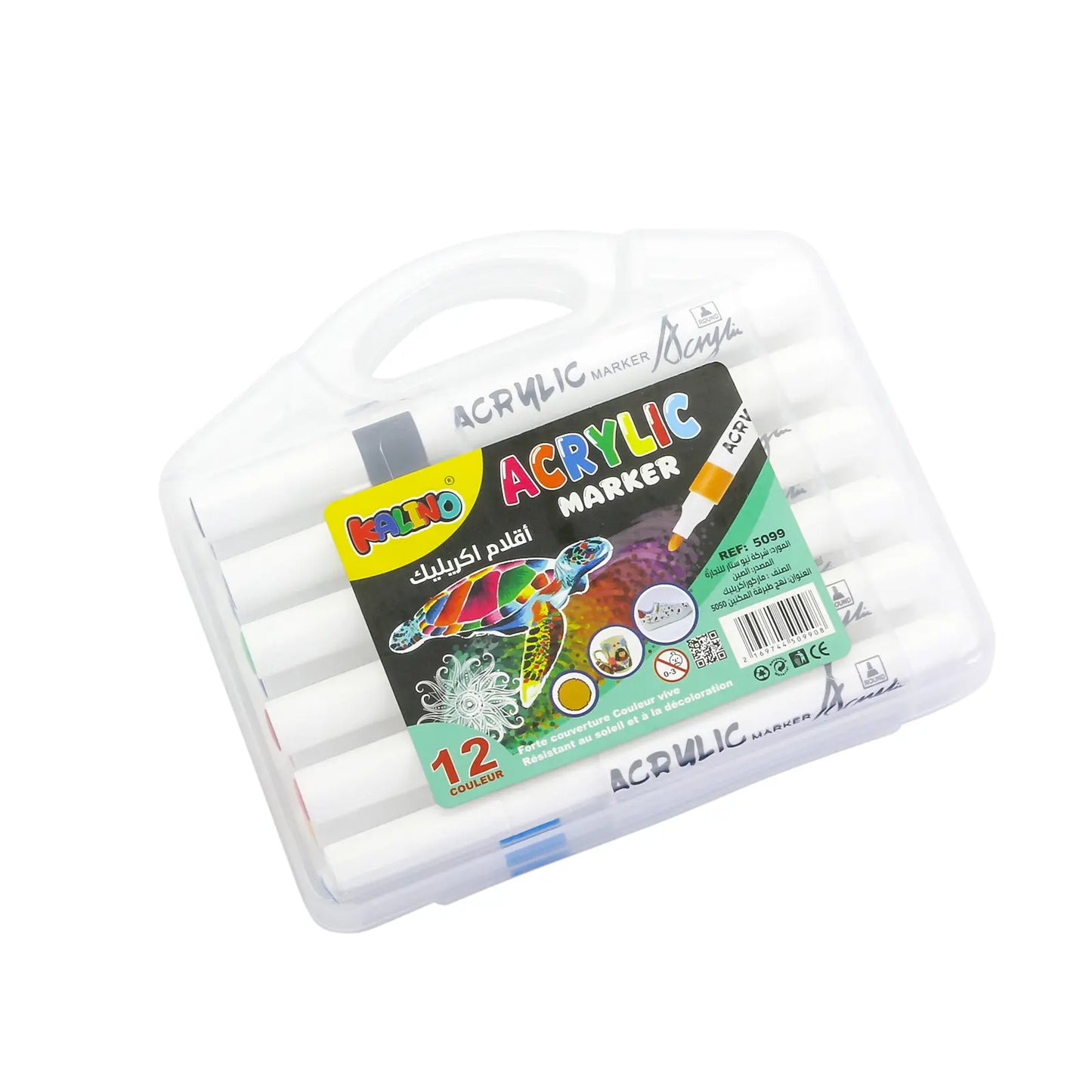 Set de 12 Marqueurs Acryliques Kaino – Acrylic Marker Pen - Librairie Oxford City
