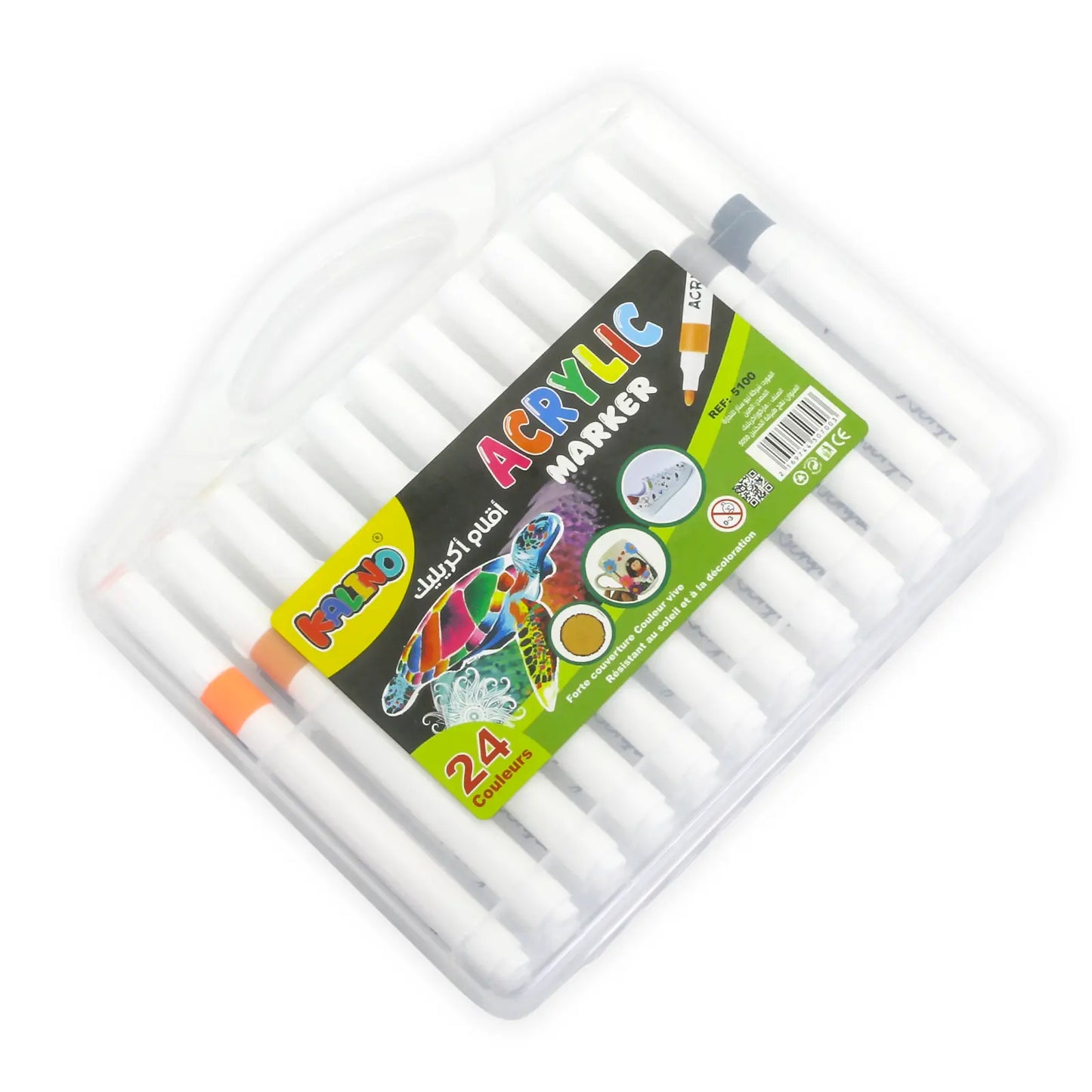 Set de 24 Marqueurs Acryliques Kaino – Acrylic Marker Pen - Librairie Oxford City