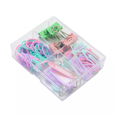 Coffret fournitures de bureau pastel – Pinces & accessoires - Librairie Oxford City