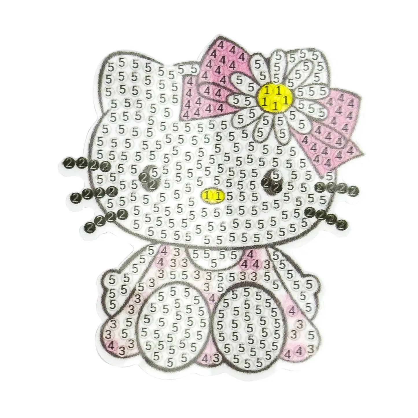 Diamond Painting Stickers (4 Pièces)(≈8cm) – Cute Bear & Friends Set - Librairie Oxford City