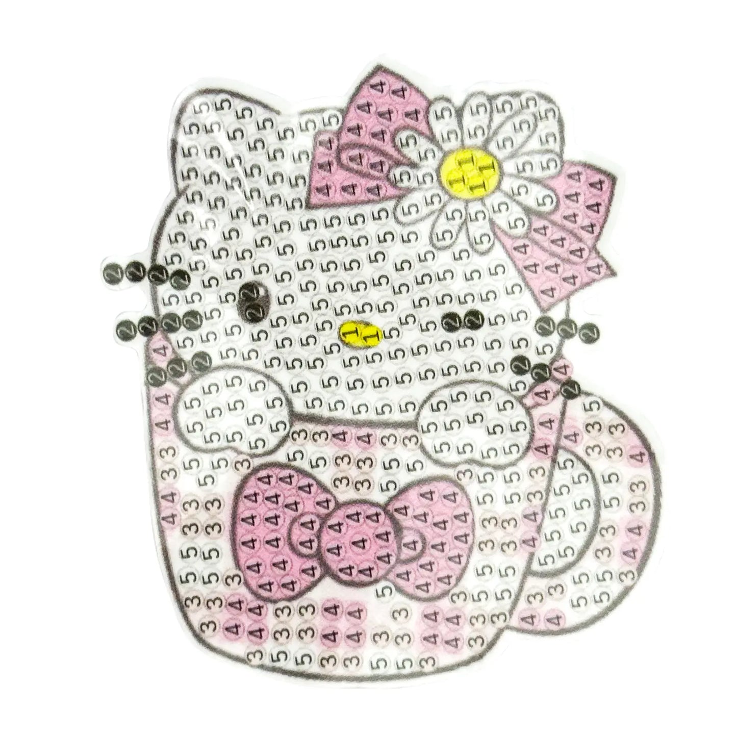 Diamond Painting Stickers (4 Pièces)(≈8cm) – Cute Bear & Friends Set - Librairie Oxford City