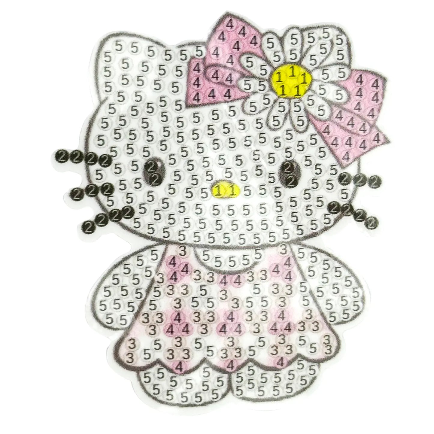 Diamond Painting Stickers (4 Pièces)(≈8cm) – Cute Bear & Friends Set - Librairie Oxford City