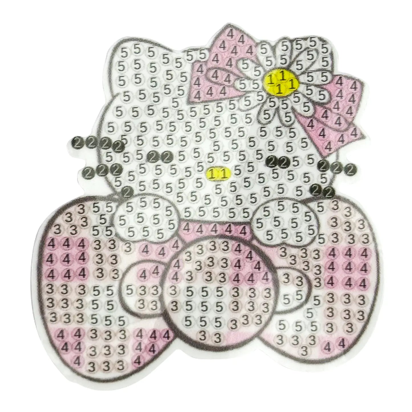 Diamond Painting Stickers (4 Pièces)(≈8cm) – Cute Bear & Friends Set - Librairie Oxford City
