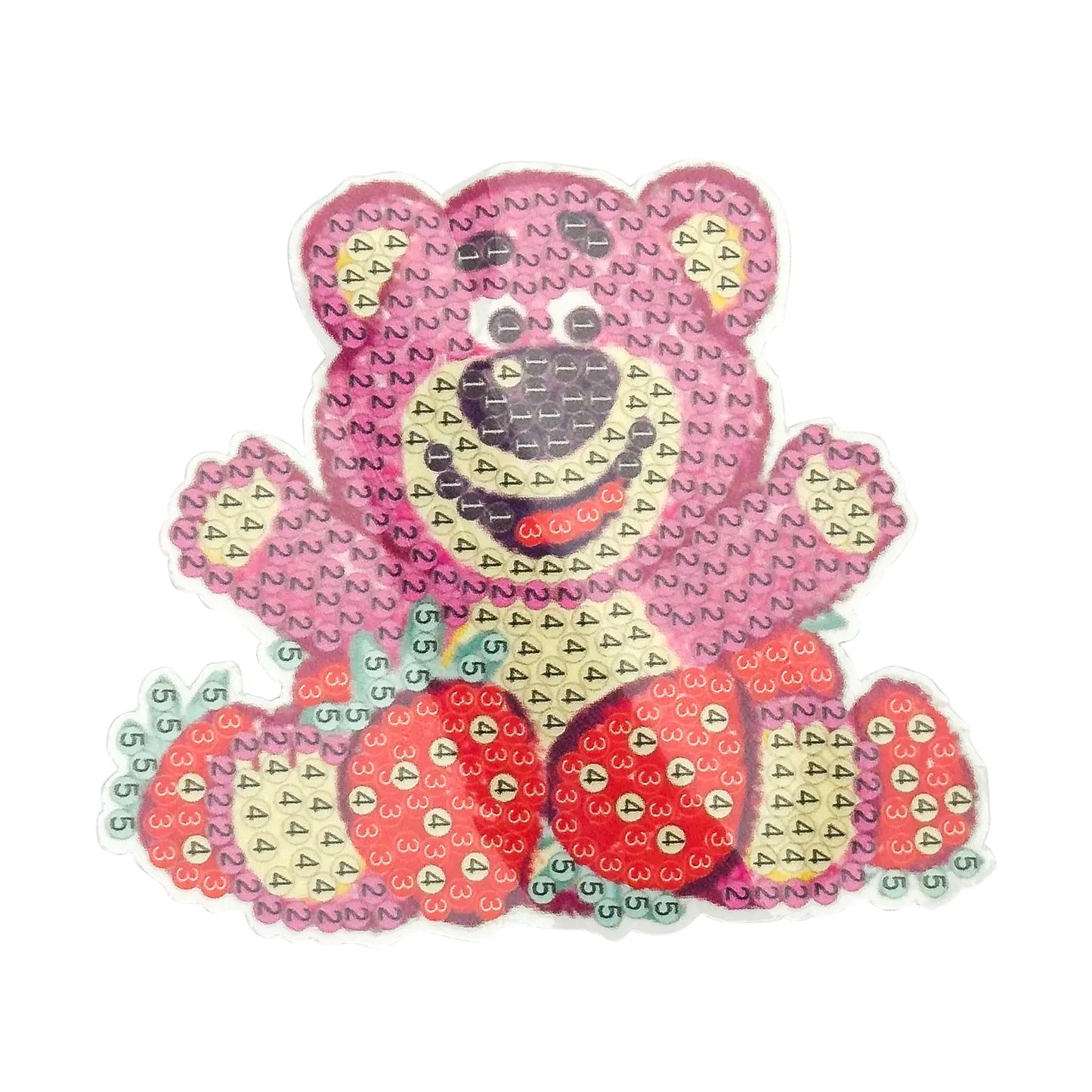 Diamond Painting Stickers (4 Pièces)(≈8cm) – Cute Bear & Friends Set - Librairie Oxford City