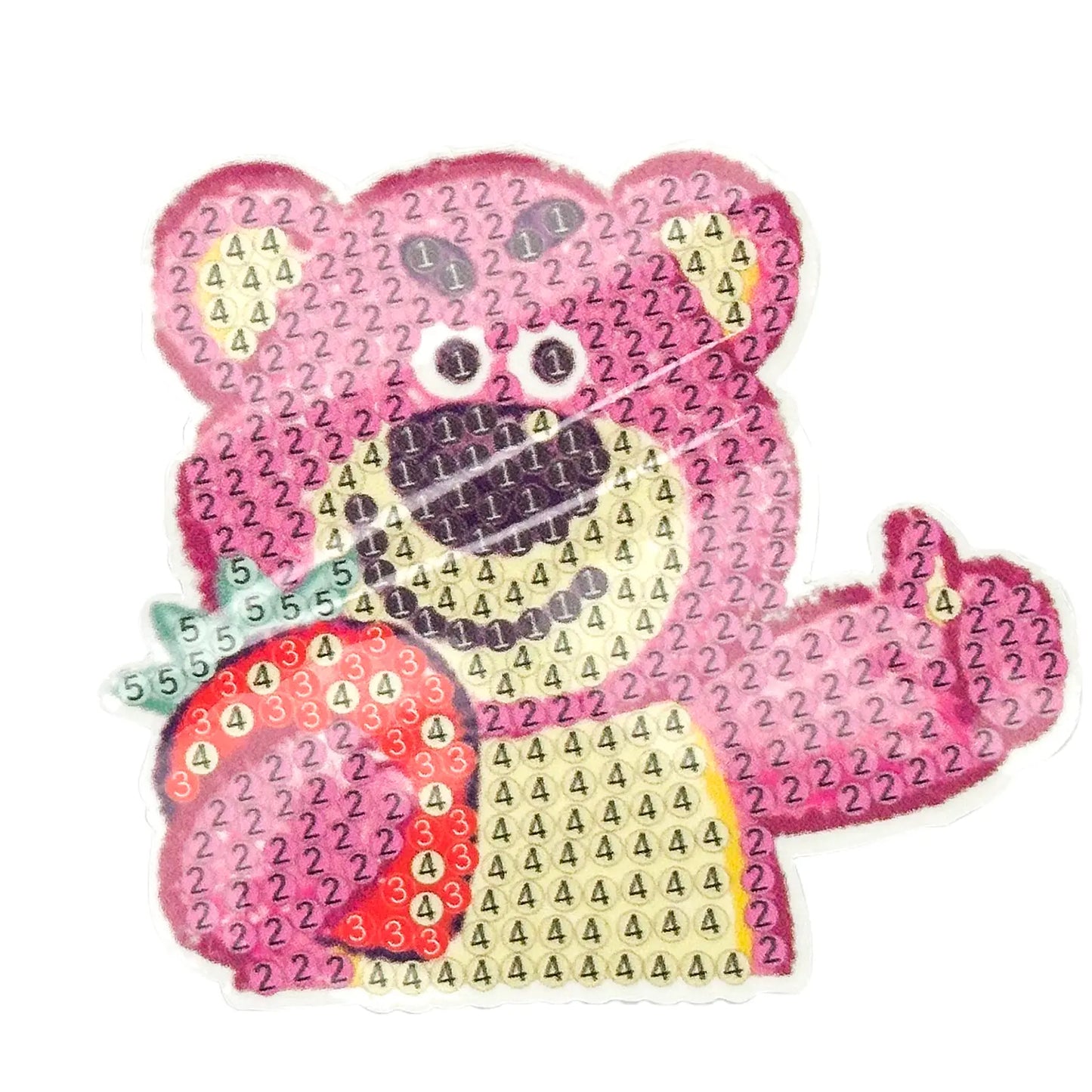 Diamond Painting Stickers (4 Pièces)(≈8cm) – Cute Bear & Friends Set - Librairie Oxford City