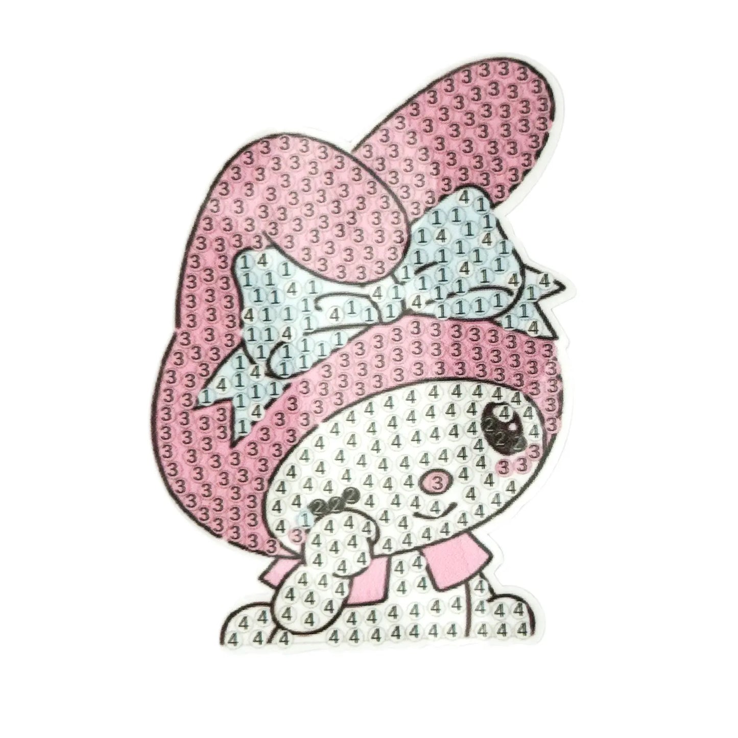 Diamond Painting Stickers (4 Pièces)(≈8cm) – Cute Bear & Friends Set - Librairie Oxford City