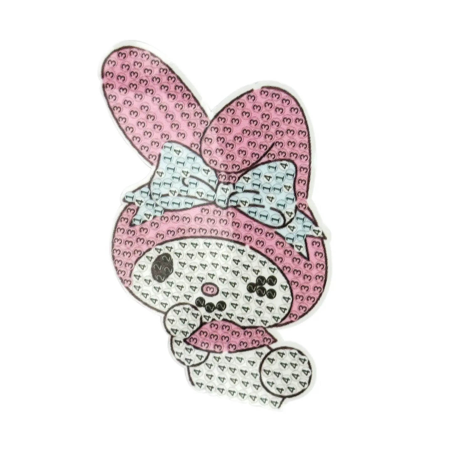 Diamond Painting Stickers (4 Pièces)(≈8cm) – Cute Bear & Friends Set - Librairie Oxford City