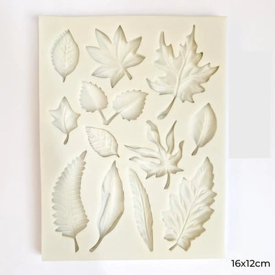 🍃 Moule Silicone Feuilles Variées – 16 x 12 cm | Pour Résine, Pâte, Plâtre ou Cire - Librairie Oxford City