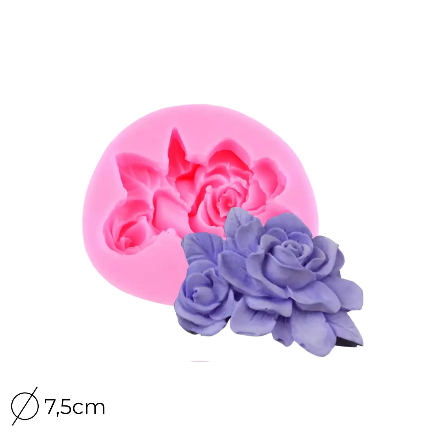 🌸 Moule Silicone Fleurs en Relief – 7,5 cm | Pour Bougies, Résine & Pâte Polymère - Librairie Oxford City