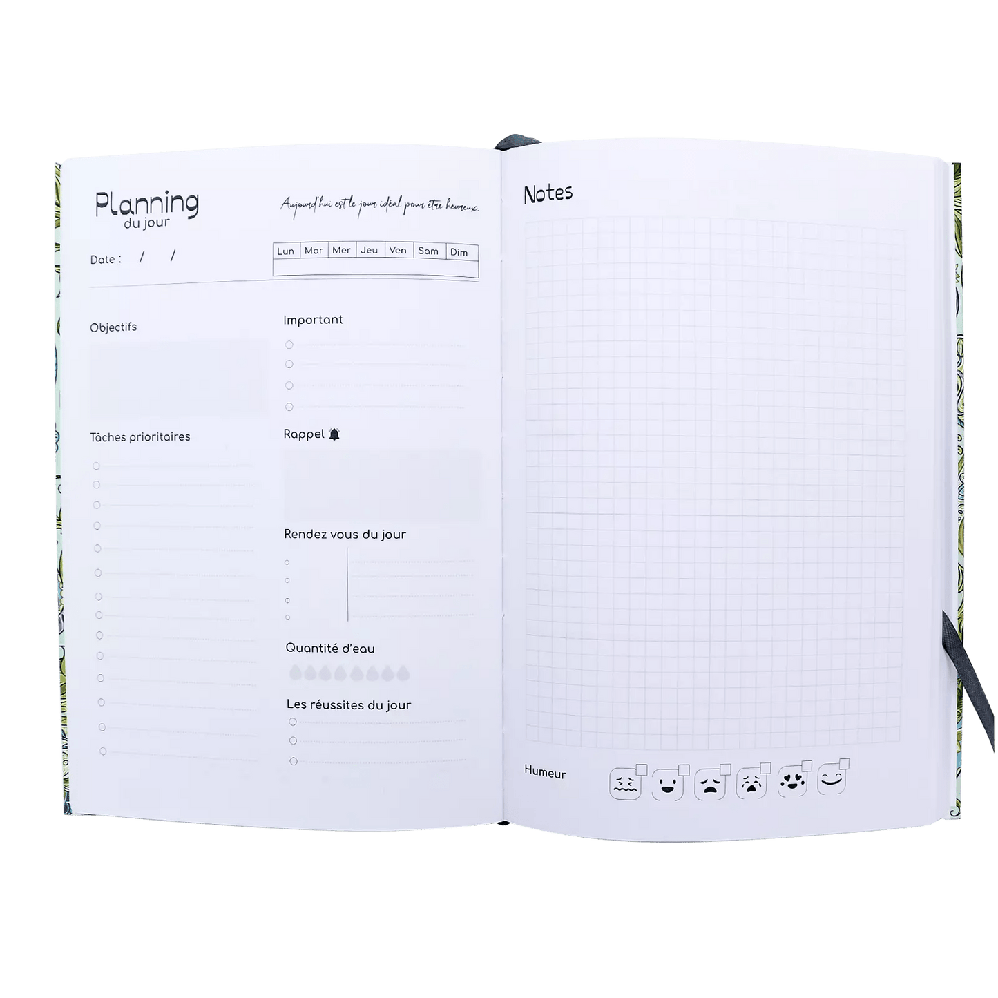 Agenda Quotidien – Planner journalier structuré & élégant (21 × 15 cm) - Librairie Oxford City
