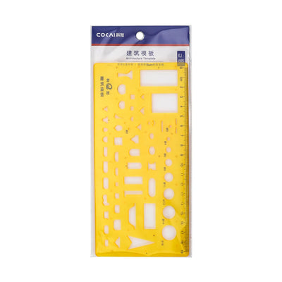 COKA – Gabarit d’Architecture KJ - 005 – Règle Pochoir en Plastique - Librairie Oxford City