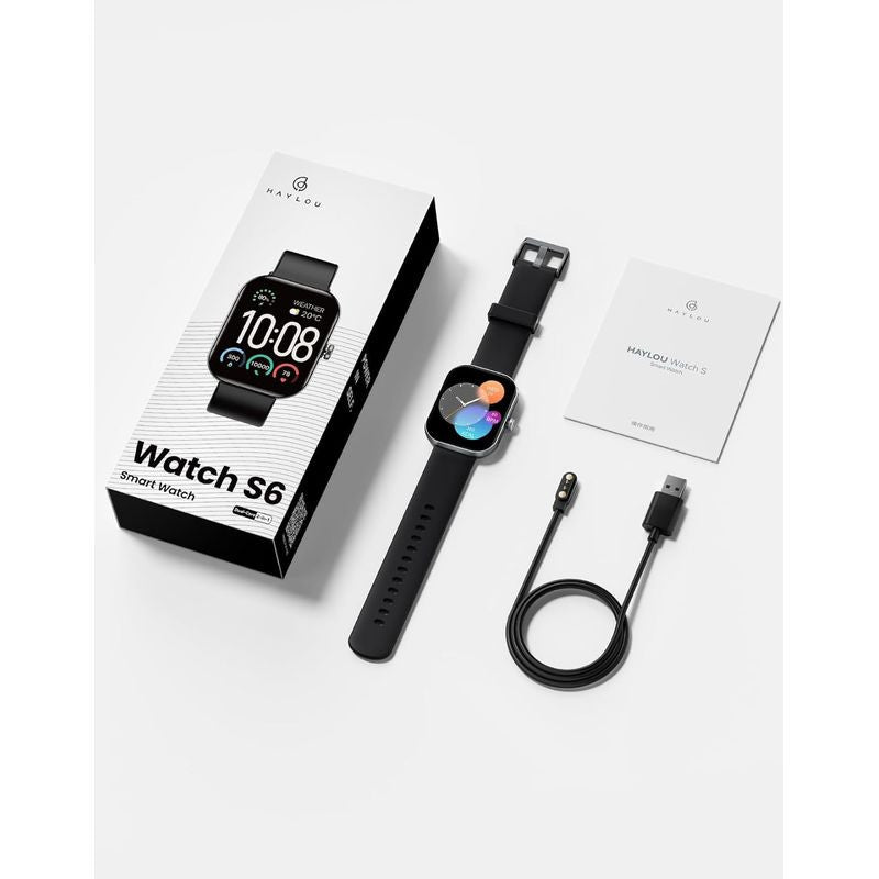 HAYLOU WATCH S6 BLACK - Librairie Oxford City