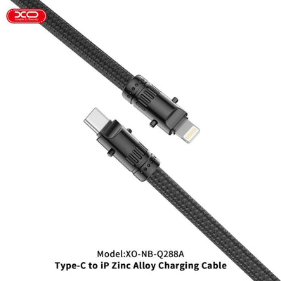 Câble adaptateur XO NB - Q288B en alliage de zinc USB - C vers USB - C 60 W - Librairie Oxford City