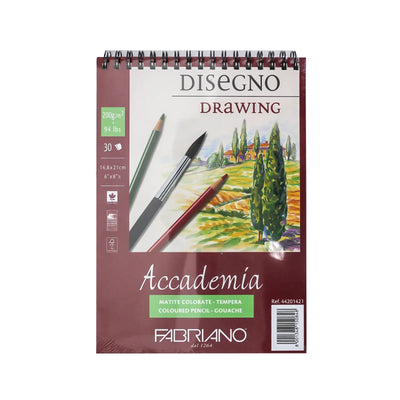 Bloc de Dessin Fabriano Accademia Disegno – A5 – 200 g/m² – 30 Feuilles - Librairie Oxford City