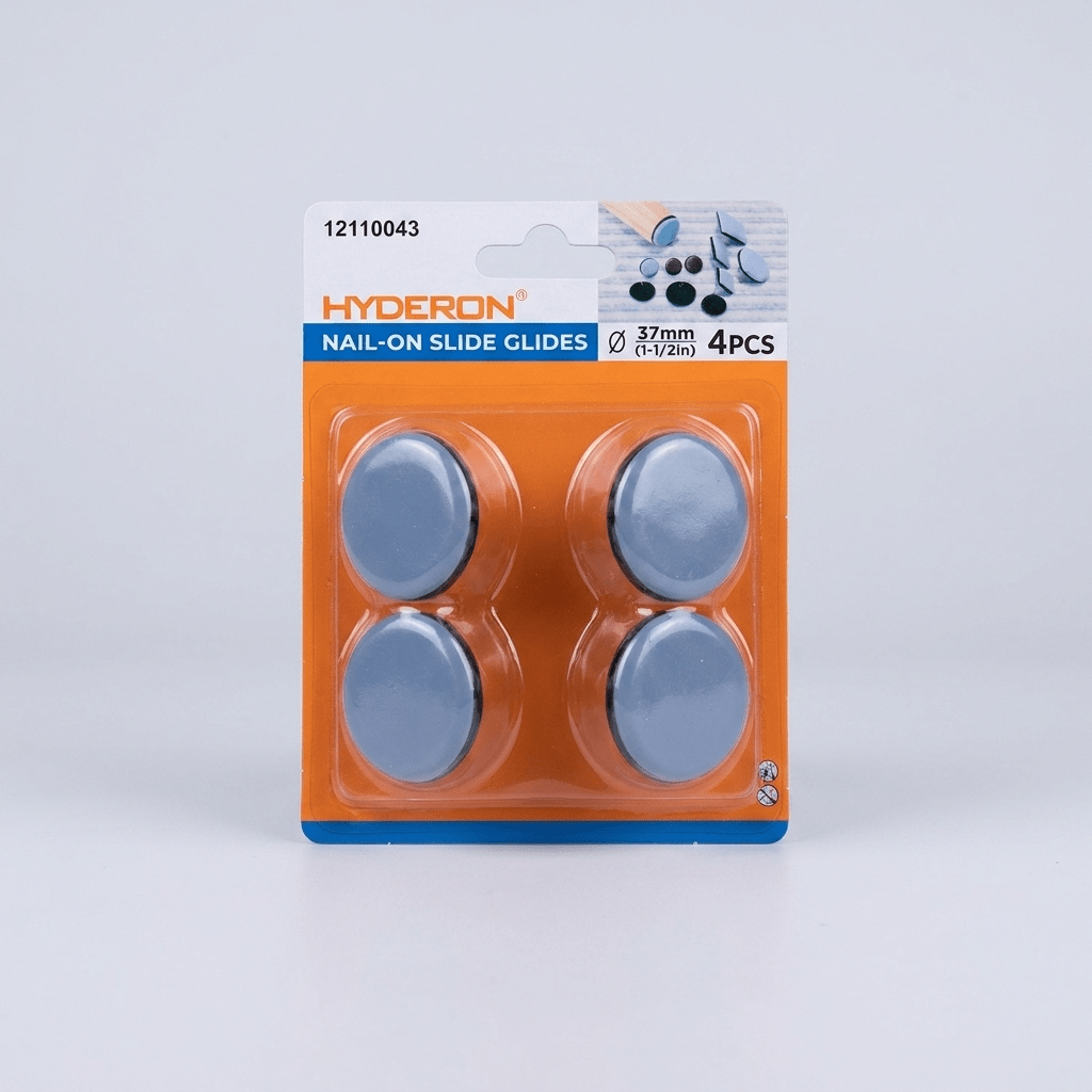 Hyderon — Lot de 4 Patins Glisseurs à Clouer Ø37mm - Librairie Oxford City