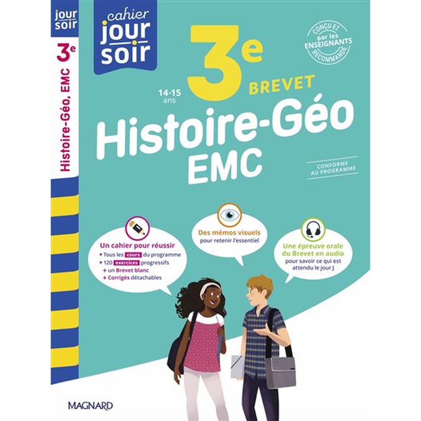Histoire - Géographie - EMC 3e Brevet - Cahier Jour Soir - Librairie Oxford City