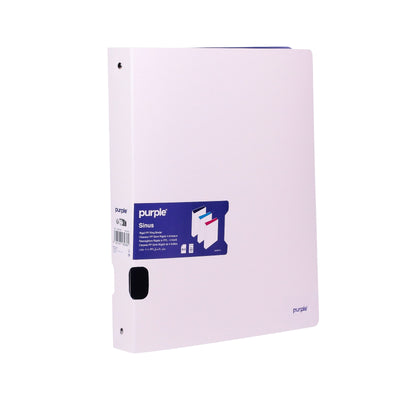 Classeur PP rigide Purple Sinus A4 40mm onglet noir