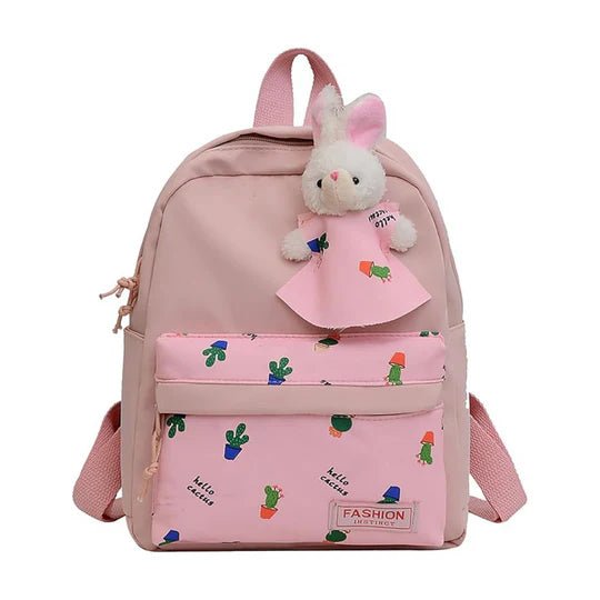 Sac à dos enfant "Lapin Cactus" – avec peluche amovible - Librairie Oxford City
