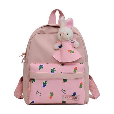 Sac à dos enfant "Lapin Cactus" – avec peluche amovible - Librairie Oxford City