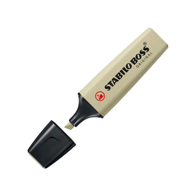 🌿 Pochette 4 Surligneurs STABILO BOSS® Original NatureColors ✍️ – Tons Naturels & Élégance Minimaliste 🌾 - Librairie Oxford City