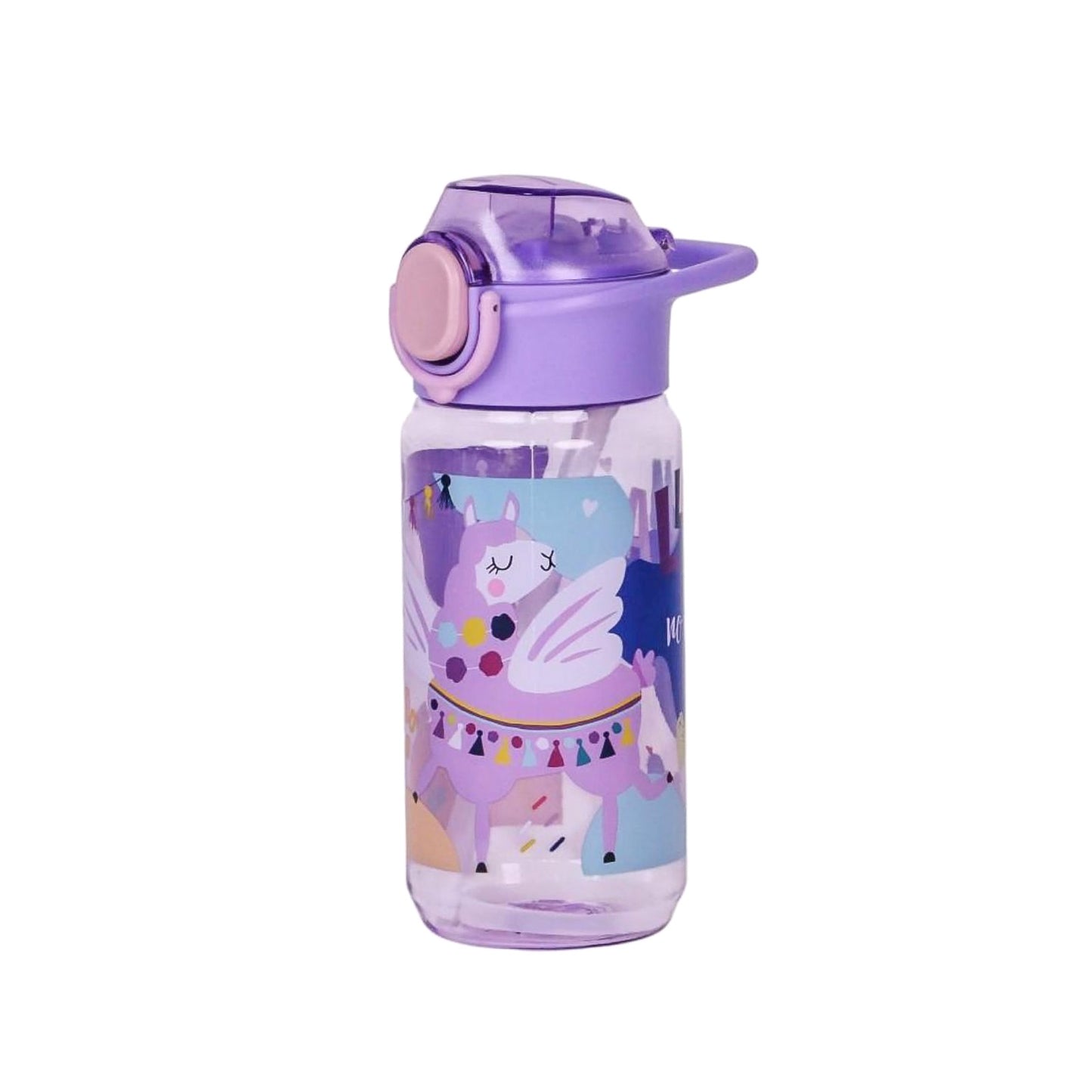 Bouteilles d'eau 500ml pour enfants avec illustrations urbaines colorées — 4 designs disponibles