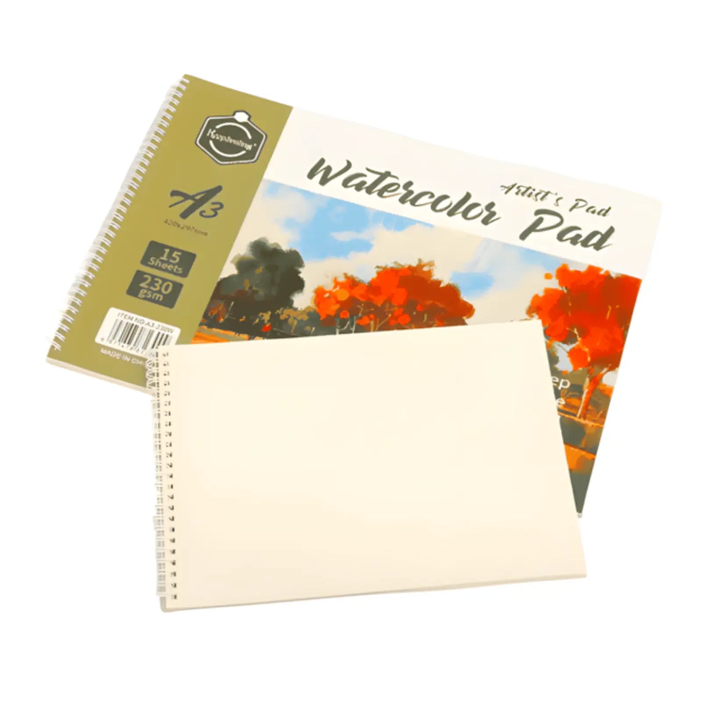 Pack Aquarelle Complet – 24 Crayons Aquarellables + Bloc Aquarelle - Librairie Oxford City