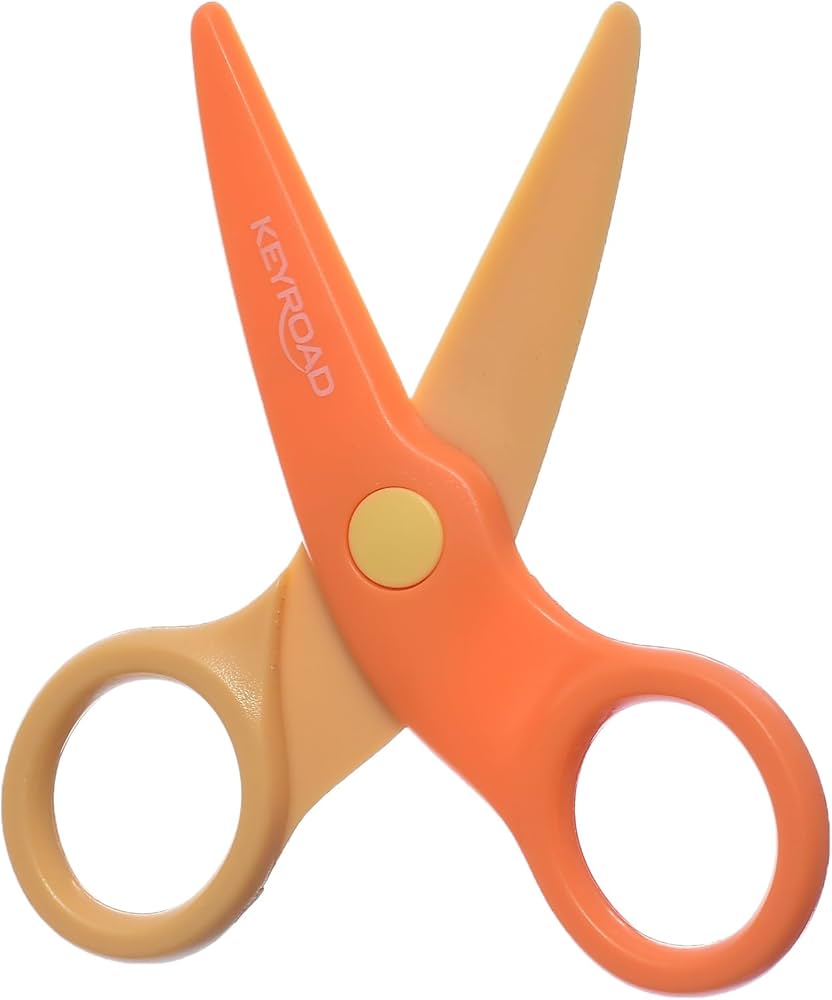 Keyroad – Ciseaux enfant 10,5 cm bout arrondi, couleurs assorties - Librairie Oxford City