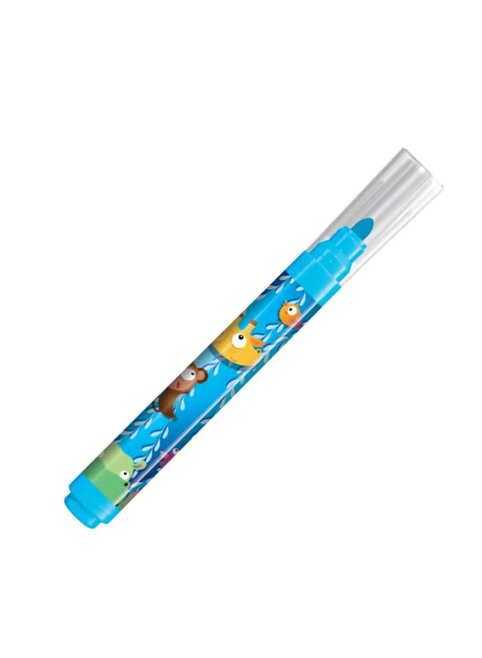 12-Piece Jungle Fever Jumbo Felt Tip Colouring Pens Multicolour