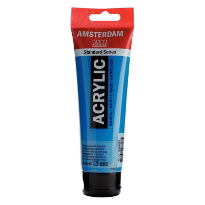 Acrylique Amsterdam 120 ml - Bleu Manganèse Phtalo - Librairie Oxford City