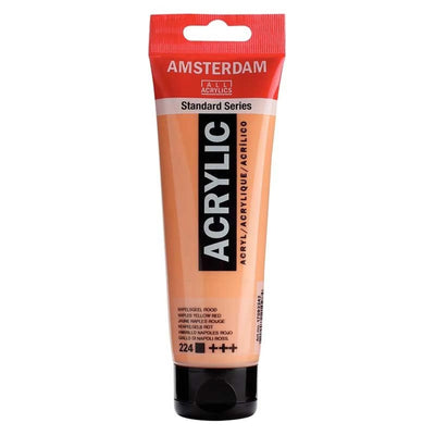 Acrylique Amsterdam 120 ml - Jaune Naples Rouge - Librairie Oxford City