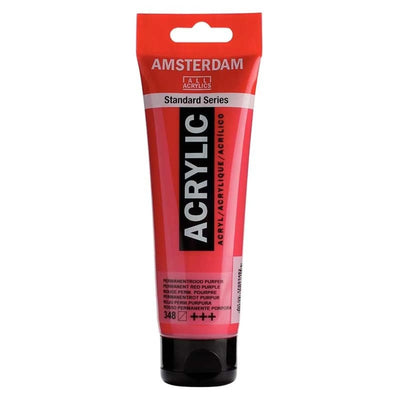 Acrylique Amsterdam 120 ml - Rouge Permanent Pourpre - Librairie Oxford City