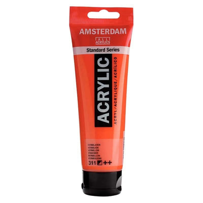 Acrylique Amsterdam 120 ml - Vermillon - Librairie Oxford City