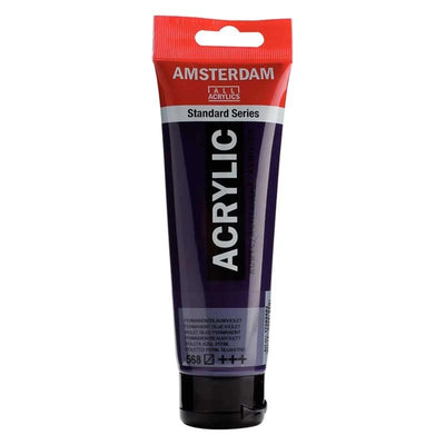 Acrylique Amsterdam 120 ml - Violet Bleu Permanent - Librairie Oxford City